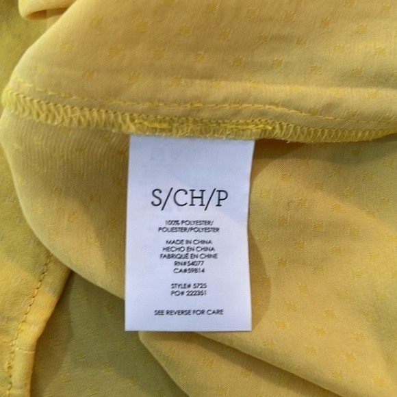 NWT CAbi  Sunshine Cami Blazing Yellow Blouse S - Picture 8 of 8